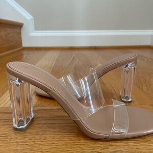 Zara Basic Collection clear heels size 38